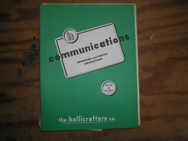 SX-88 SX-88U 
Receiver Run-1 Operator Service Manual  